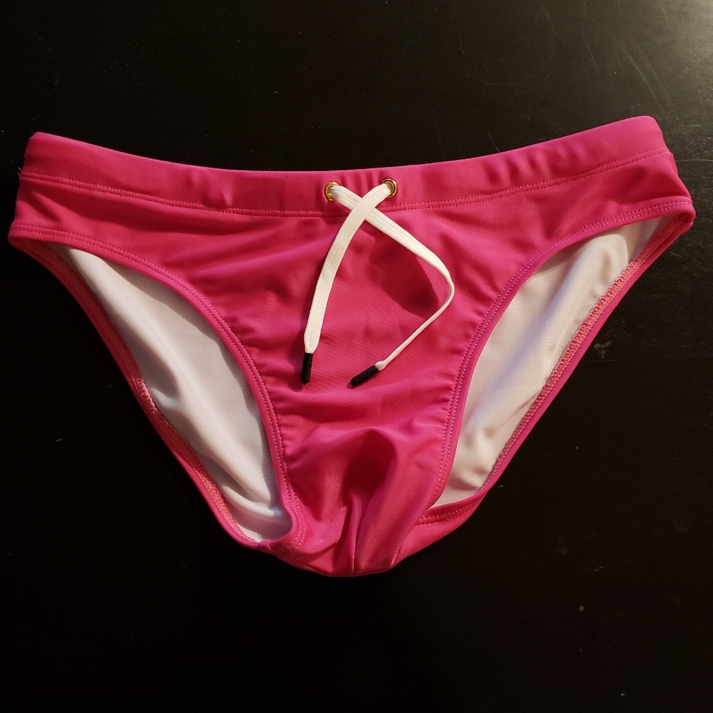 Spiked Pink Lowline Swim Brief